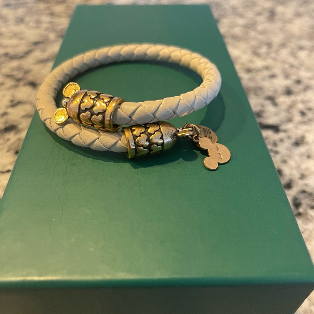 Alex and ani tan rope bracelet with Mickey heads